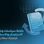 خدمة كتابة سياسات وشروط الاستبدال والاسترجاع لمتجرك سلة زد ووكومرس شوبيفاي